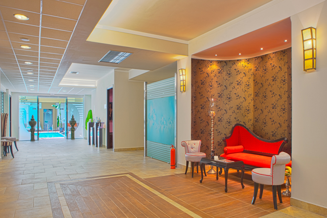 Lobby at Natura Park Village Hotel & Spa, Psalidi