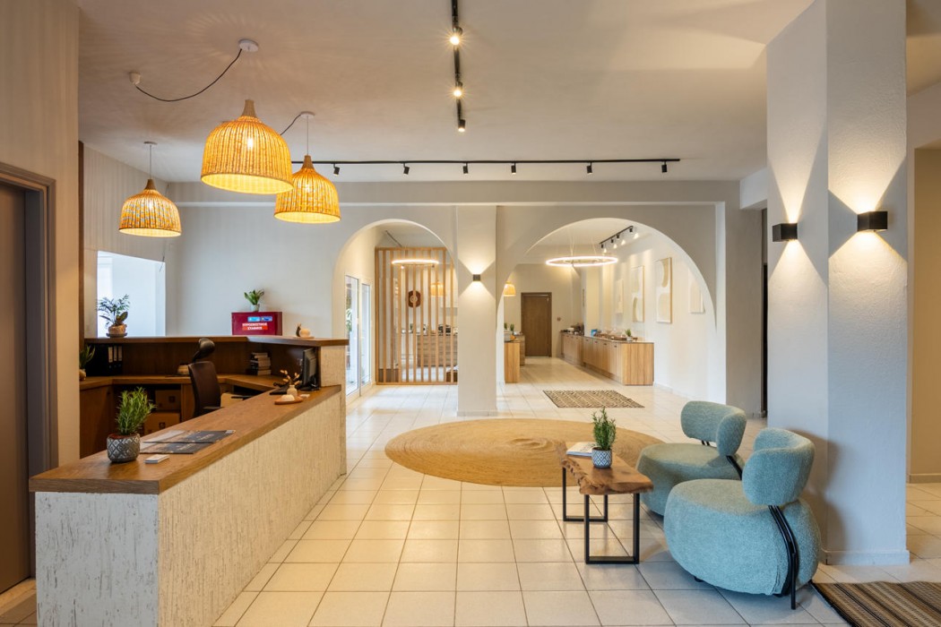 Lobby at Petra Nera, SKIATHOS