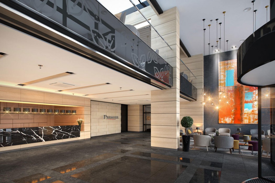 Lobby at Premier Sofia Airport Hotel, SOFIA