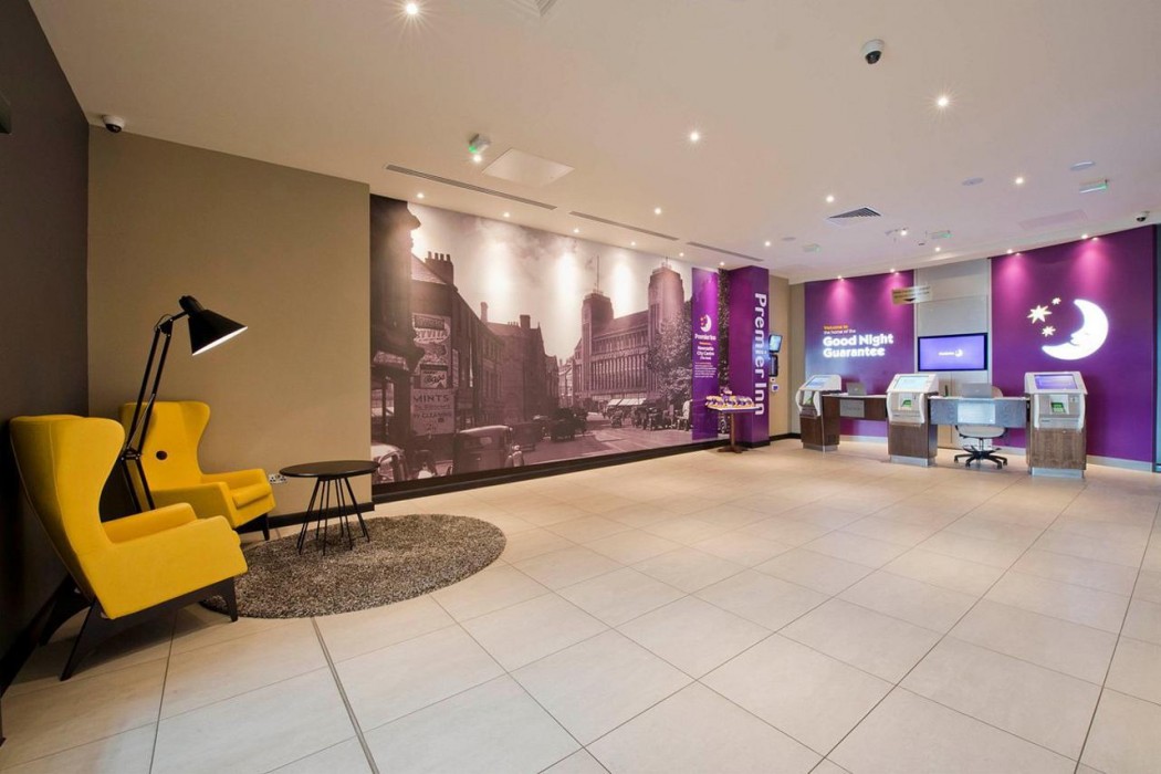 Lobby at Premier Inn Newcastle City Centre (The Gate) Hotel, NEWCASTLE UPON TYNE