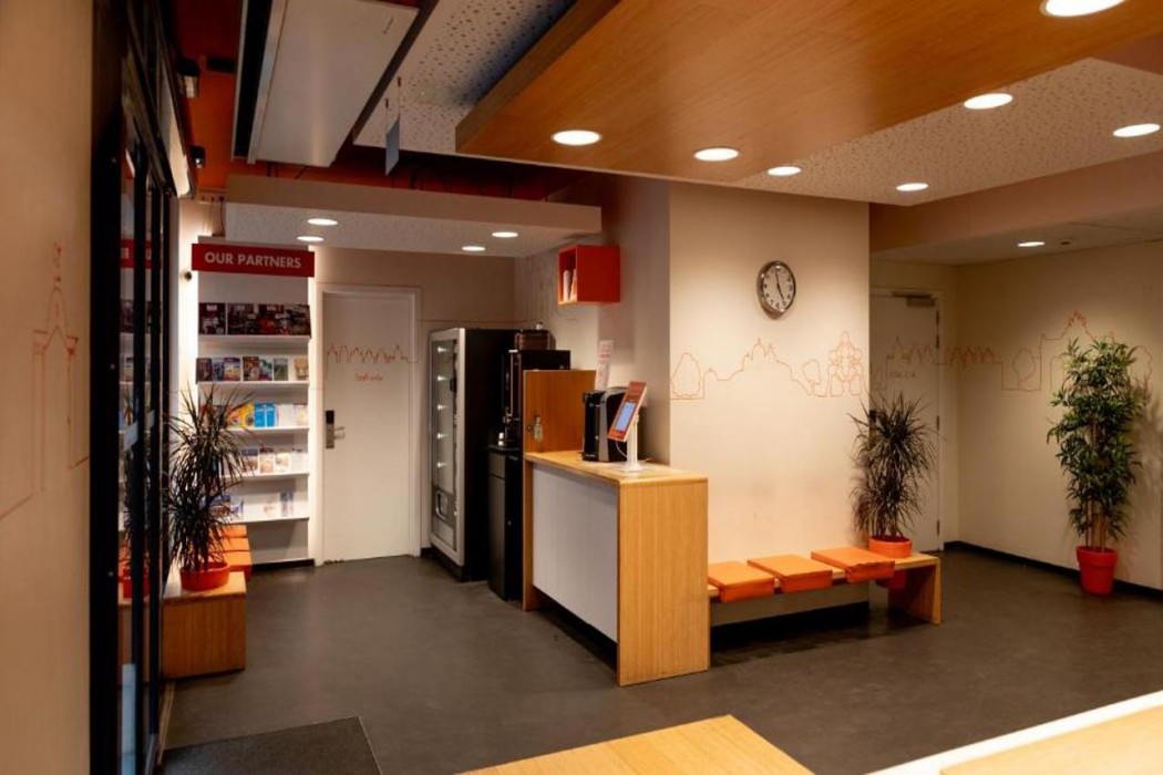 Lobby at easyHotel Brussels City Centre, BRUSSELS