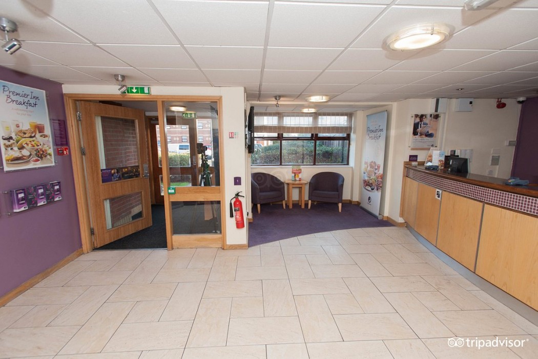 Lobby at Premier Inn London Beckton, LONDON