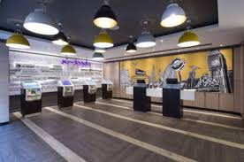 Lobby at Premier Inn London Kings Cross, LONDON