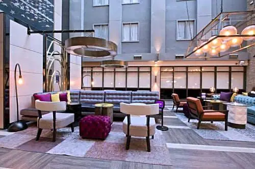 Lobby at Premier Inn London Kings Cross, LONDON