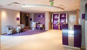 Lobby at Premier Inn Edinburgh Airport (M9, Jct1), Newbridge