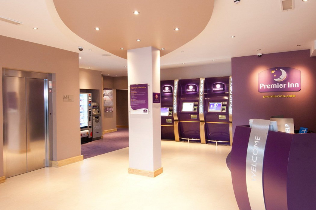 Lobby at Premier Inn Rochester, ROCHESTER