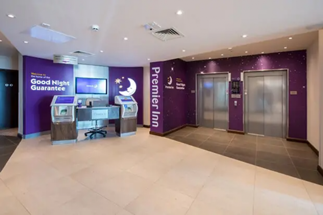 Lobby at Premier Inn Worthing Seafront, WORTHING
