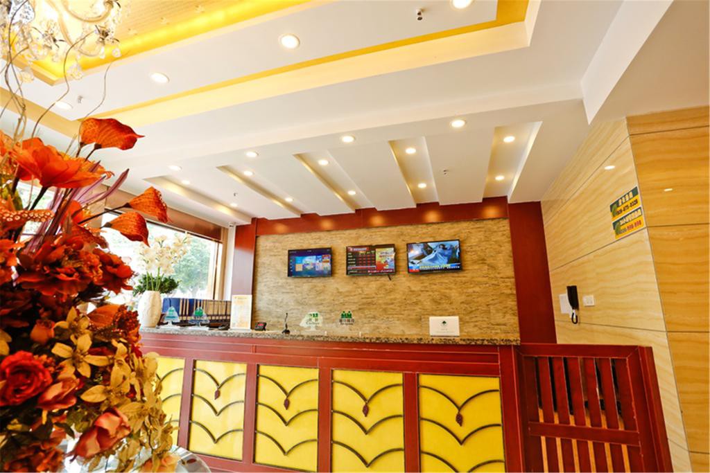 Lobby at Greentree Inn Jiujiang Railway Station QianhongXiang Hotel, JIUJIANG