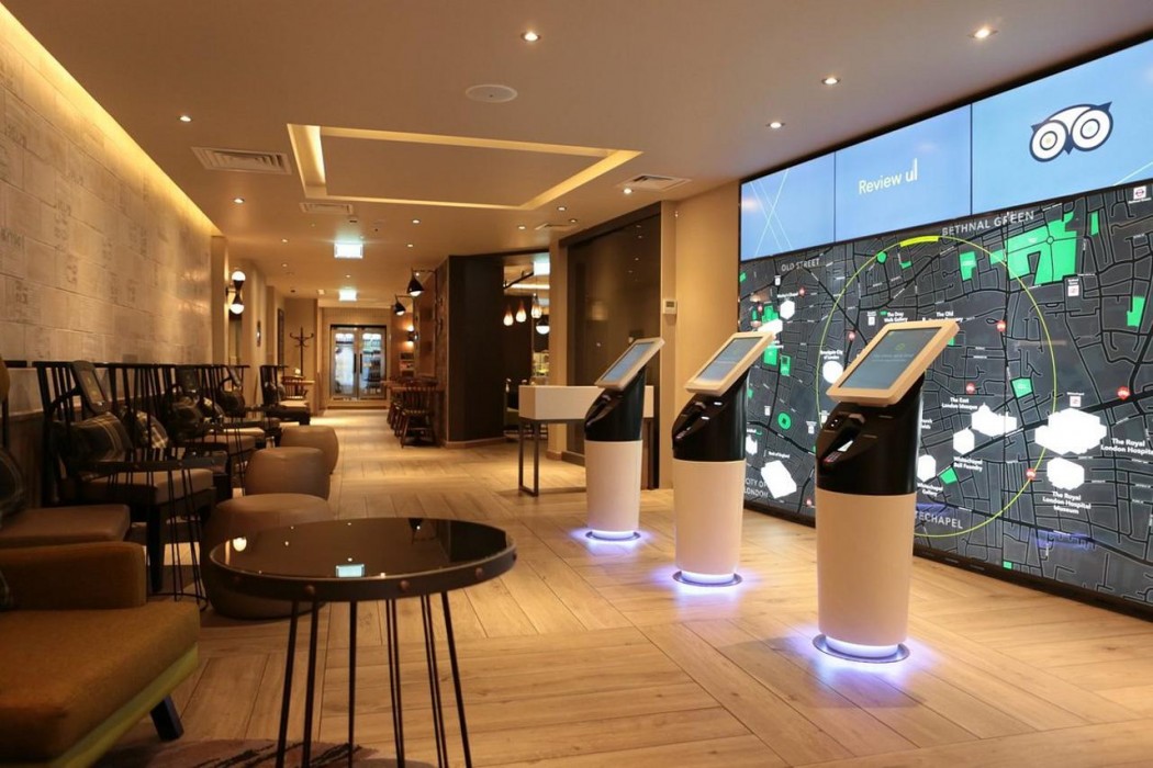 Lobby at Hub By Premier Inn London Spitalfields, LONDON