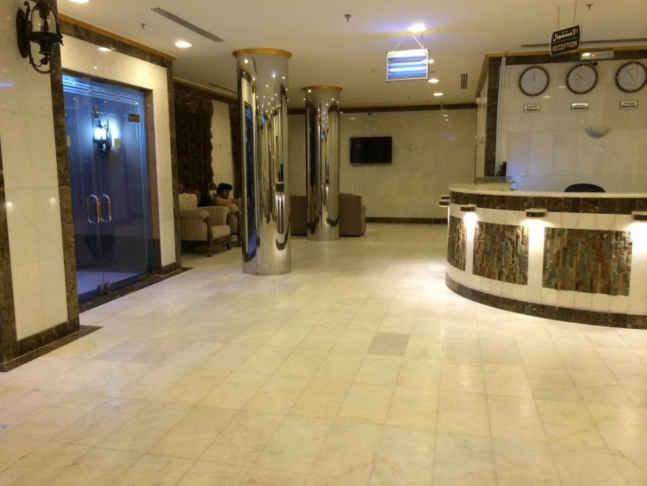 Lobby at Jawharat Aljewar Hotel, MAKKAH