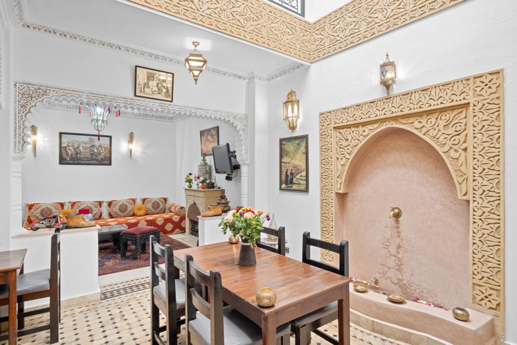 Lobby at Riad Marwa, MARRAKECH