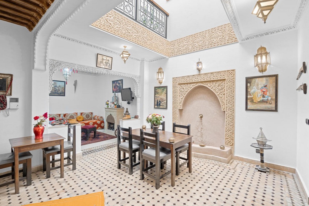Lobby at Riad Marwa, MARRAKECH