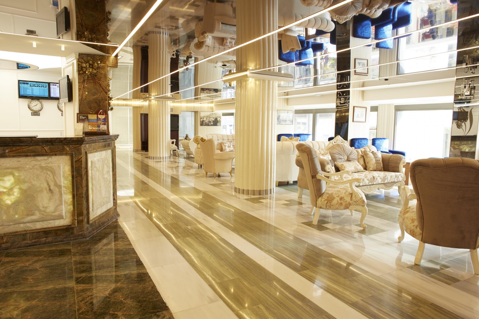 Lobby at Ilkbal Deluxe Hotel & Spa Istanbul, ISTANBUL