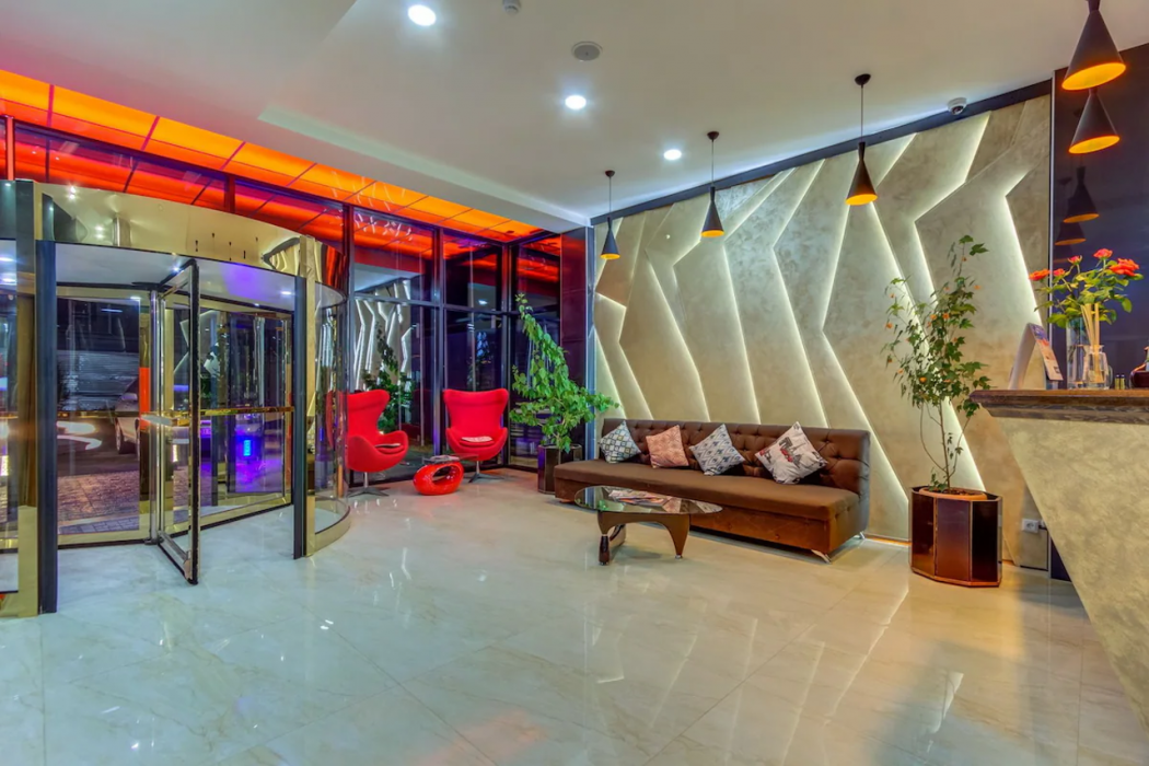 Lobby at Bridges Hotel, BISHKEK