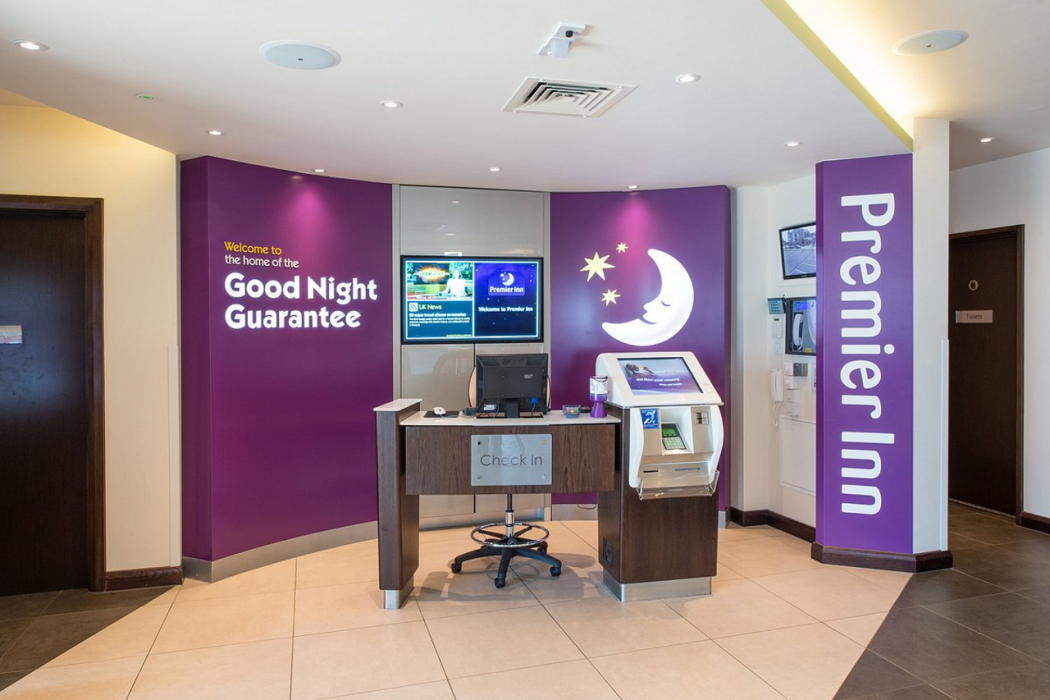Lobby at Premier Inn Clacton-On-Sea (Seafront) hotel, Clacton-on-Sea
