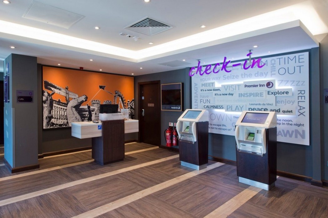 Lobby at Premier Inn Sevenoaks Hotel, SEVENOAKS