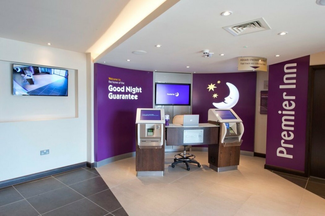 Lobby at Premier Inn Portsmouth Havant South, Havant
