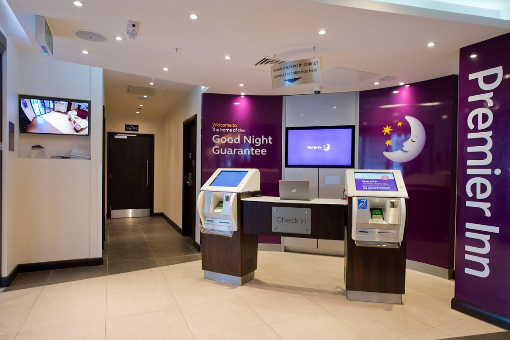 Lobby at Premier Inn Manchester Salford Media City Hotel, SALFORD
