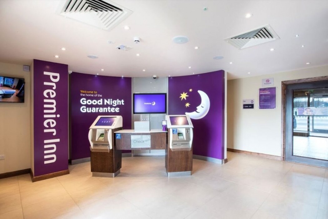 Lobby at Premier Inn Isle of Wight Sandown (Merrie Gardens) Hotel, SANDOWN