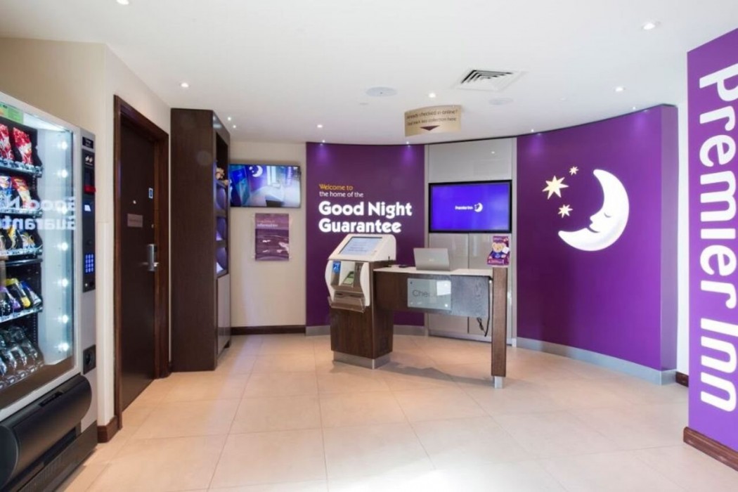 Lobby at Premier Inn Honiton hotel, EAST DEVON