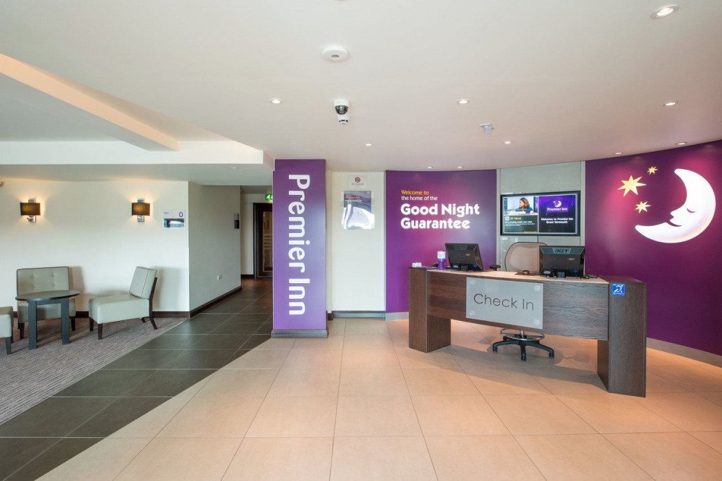Lobby at Premier Inn Great Yarmouth Seafront Hotel, GREAT YARMOUTH