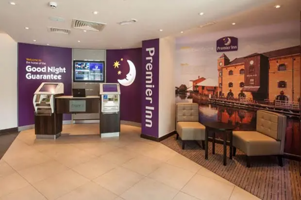 Lobby at Premier Inn Wigan Town Centre, WIGAN