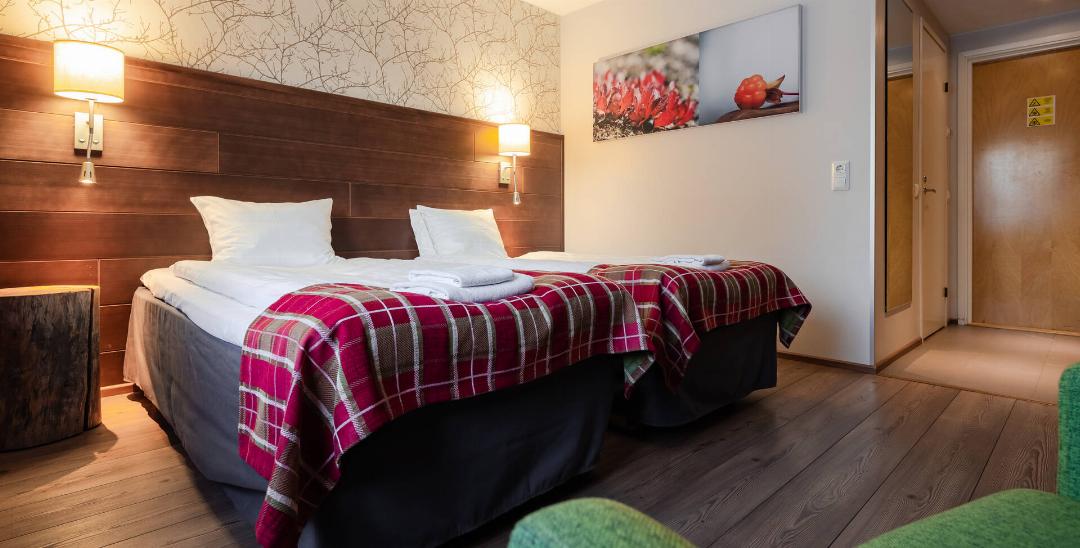 Standard twin room sauna، Lapland Hotels Sirkantahti 2/5