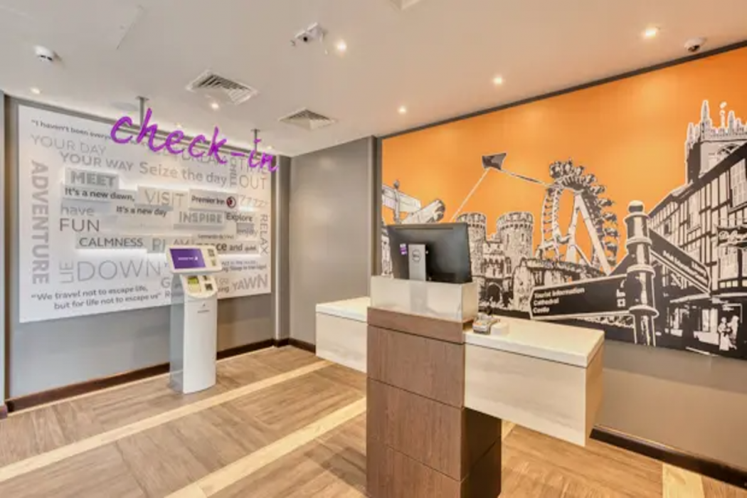 Lobby at Premier Inn Hereford City Centre (Old Market), Hereford