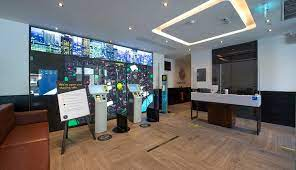 Lobby at Hub by Premier Inn London Soho hotel, LONDON