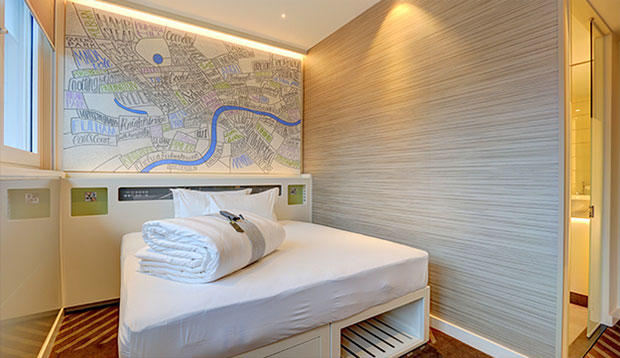 Room at Hub by Premier Inn London Soho hotel, LONDON
