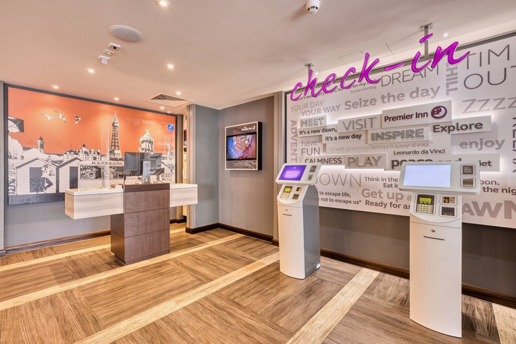 Lobby at Premier Inn Plymouth City Centre (Derrys Cross), PLYMOUTH - UK