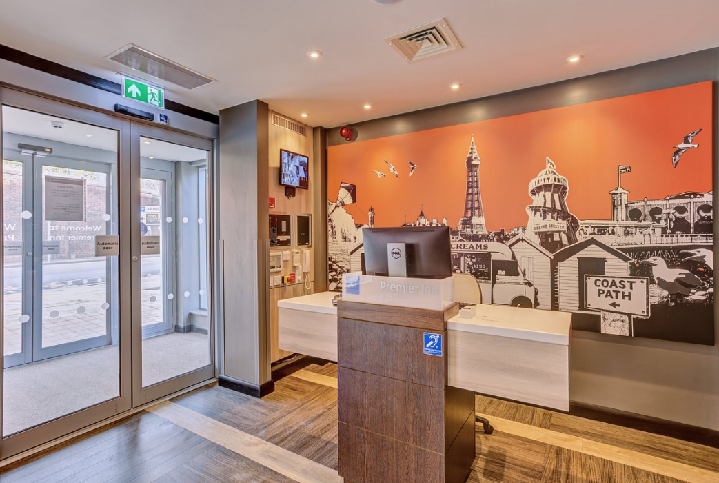 Lobby at Premier Inn Portsmouth Dockyard, PORTSMOUTH - UK
