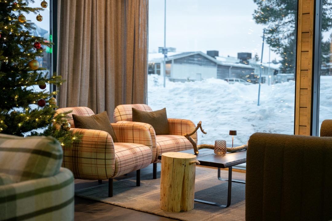 Lobby at Wilderness Hotel Kieppi, SAARISELKA