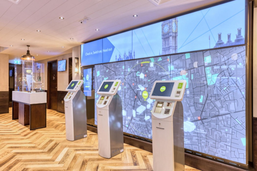 Lobby at hub by Premier Inn London Shoreditch, LONDON
