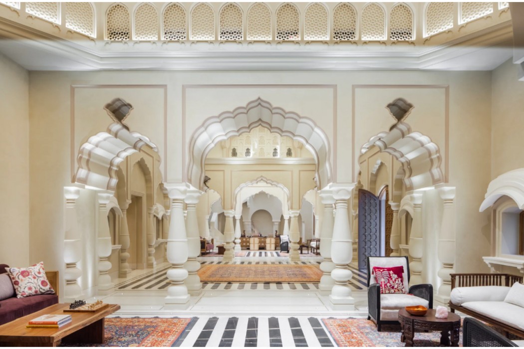 Lobby at Six Senses Fort Barwara, Chauth Ka Barwara