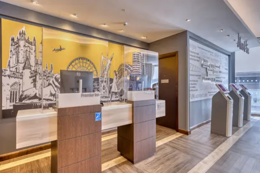 Lobby at Premier Inn Birmingham City Centre (Exchange Square), BIRMINGHAM - UNITED KINGDOM