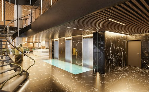 Lobby at SOHO Hotel Auckland, AUCKLAND