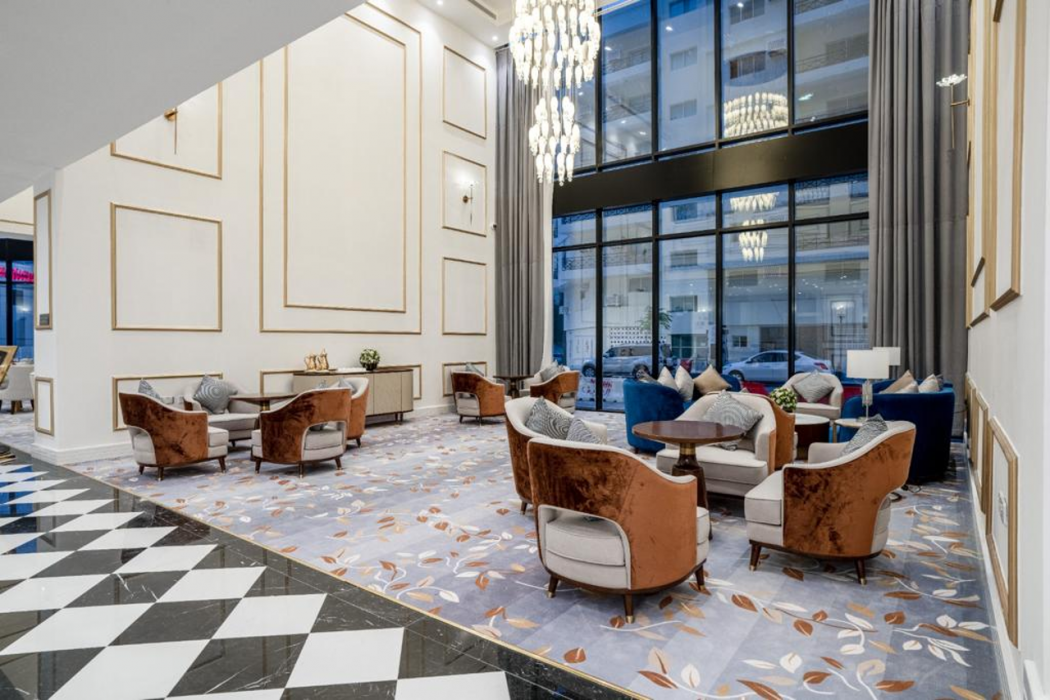Lobby at Shraao Hotel, DOHA