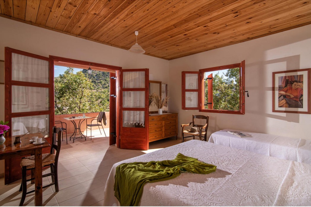 Room at Enagron Ecotourism Village, MYLOPOTAMOS