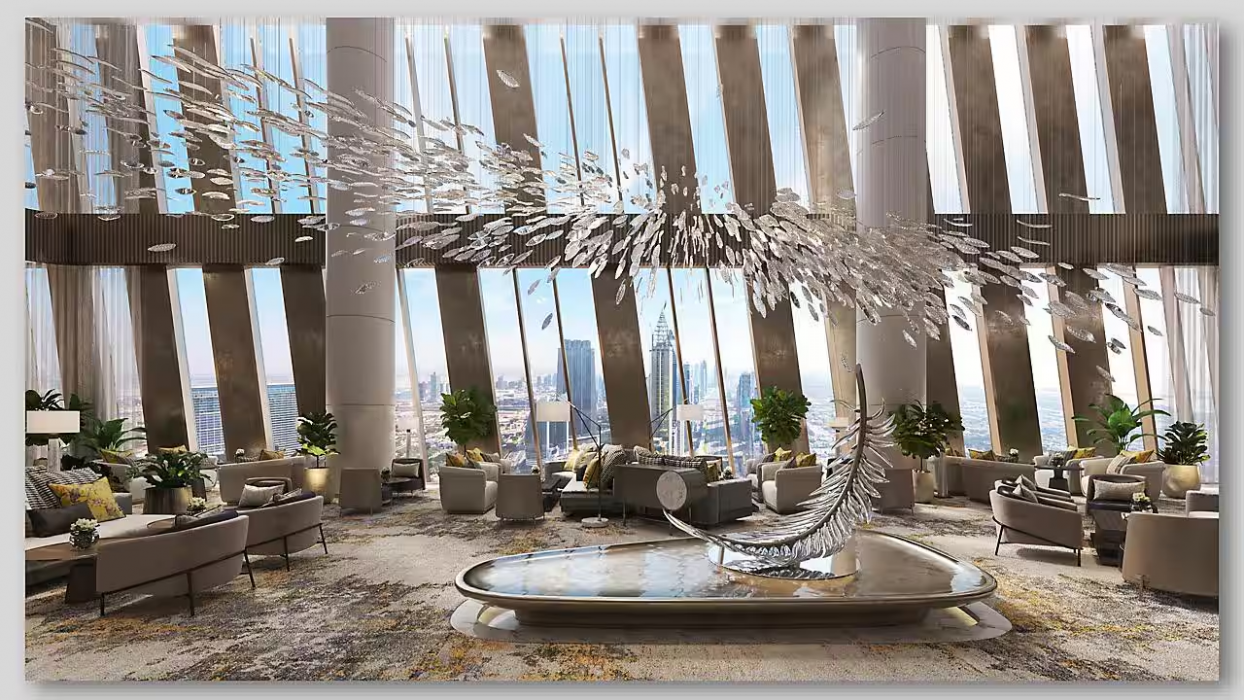 Lobby at Mandarin Oriental Downtown Dubai, DUBAI