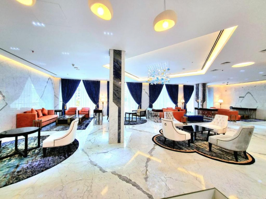 Lobby at Seven Seas Hotel, DUBAI