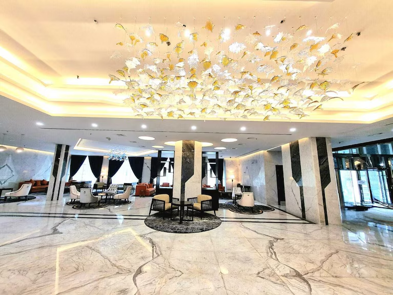Lobby at Seven Seas Hotel, DUBAI
