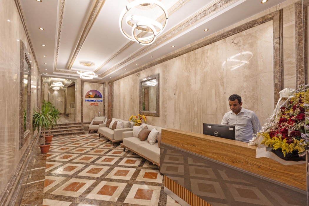 Lobby at Pyramids Yard Hotel, GIZA