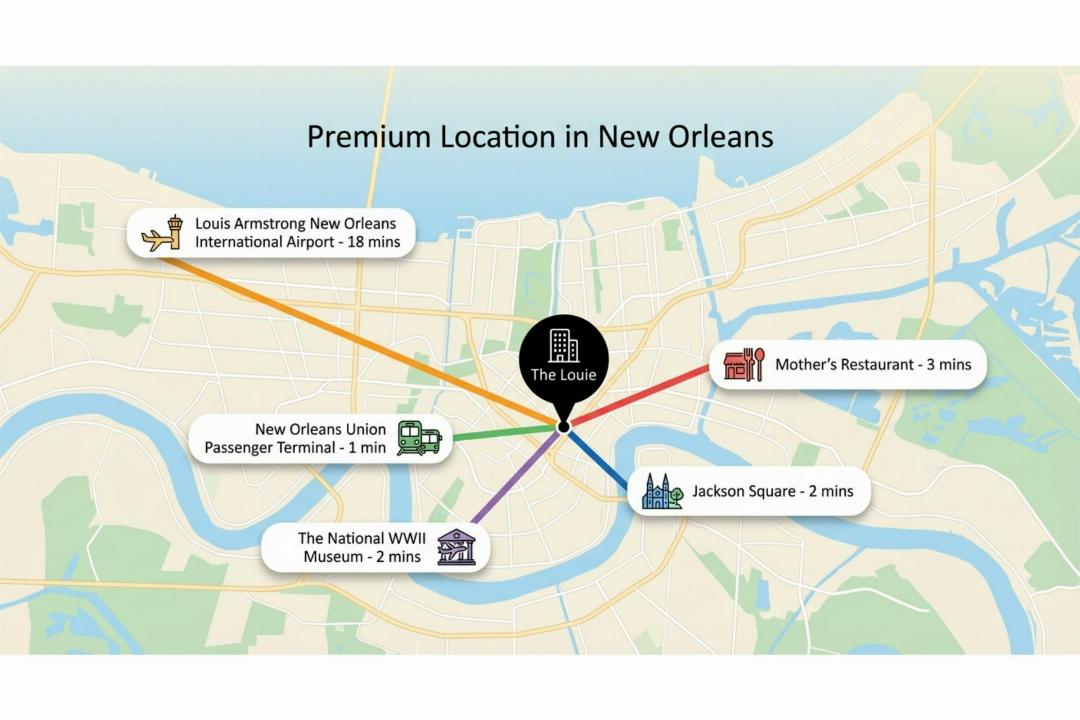 The Louie Hotel New Orleans, Belvilla District 6 Formerly Sonder 33/66