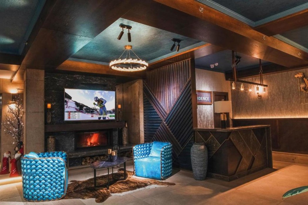 Lobby at Residence Gudauri Hills, KAZBEGI