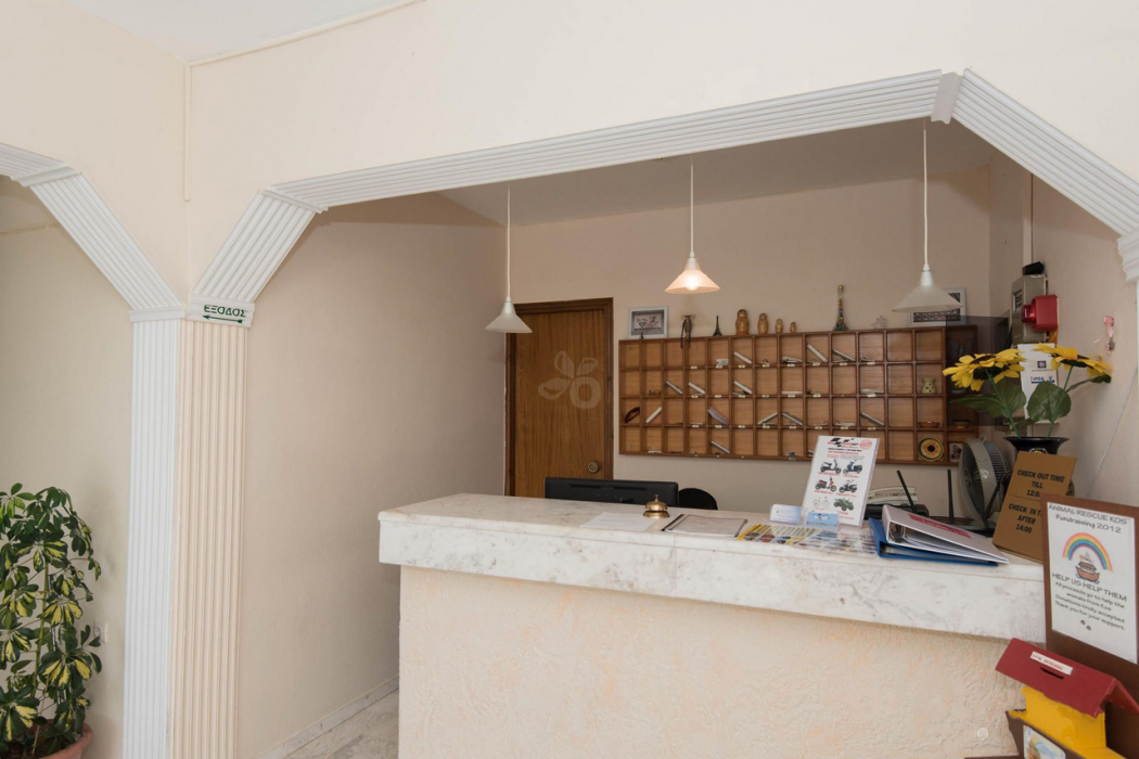 Lobby at Leonidas Hotel & Studios, KOS