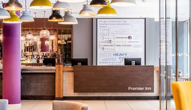 Lobby at Premier Inn Hamburg City Millerntor Hotel, HAMBURG