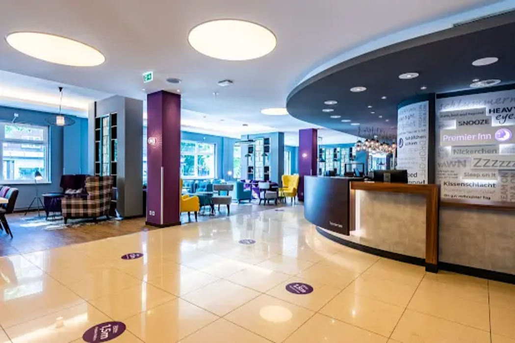 Lobby at Premier Inn Hamburg City Alster Hotel, HAMBURG