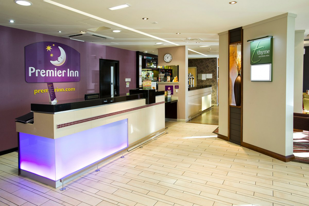 Lobby at Premier Inn Ayr A77 / Racecourse hotel, AYR