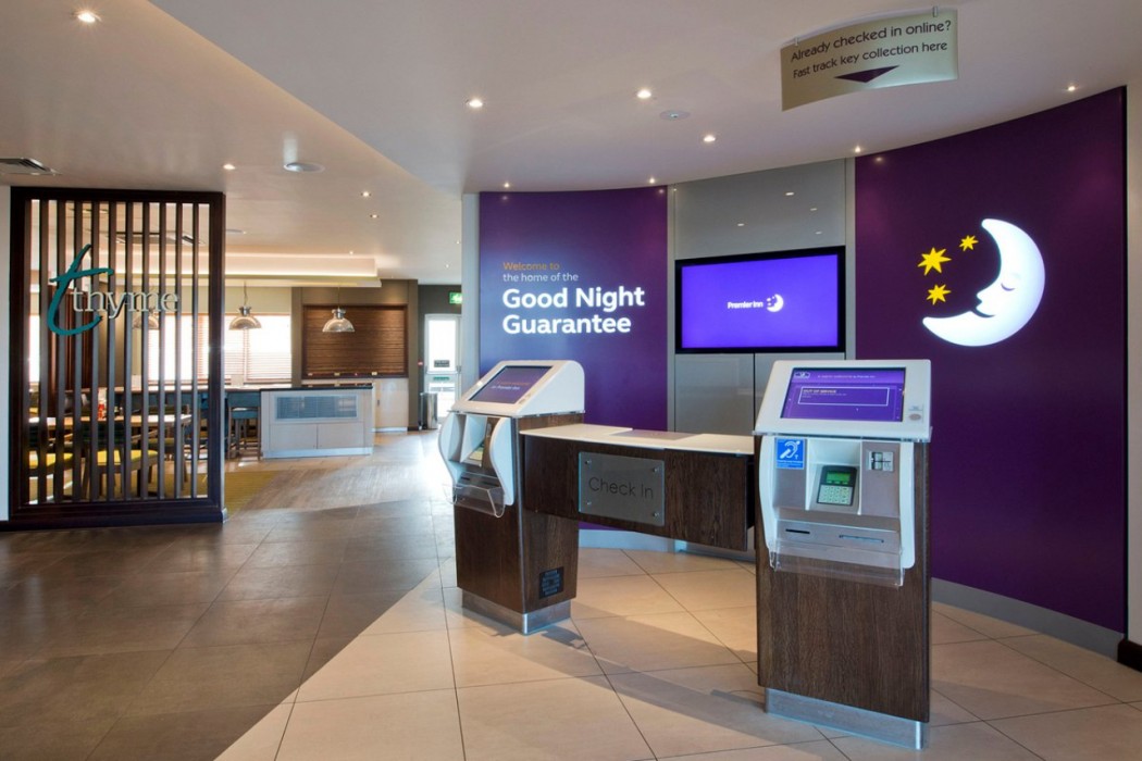 Lobby at Premier Inn Glasgow Braehead, GLASGOW